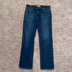 Loft straight crop jeans